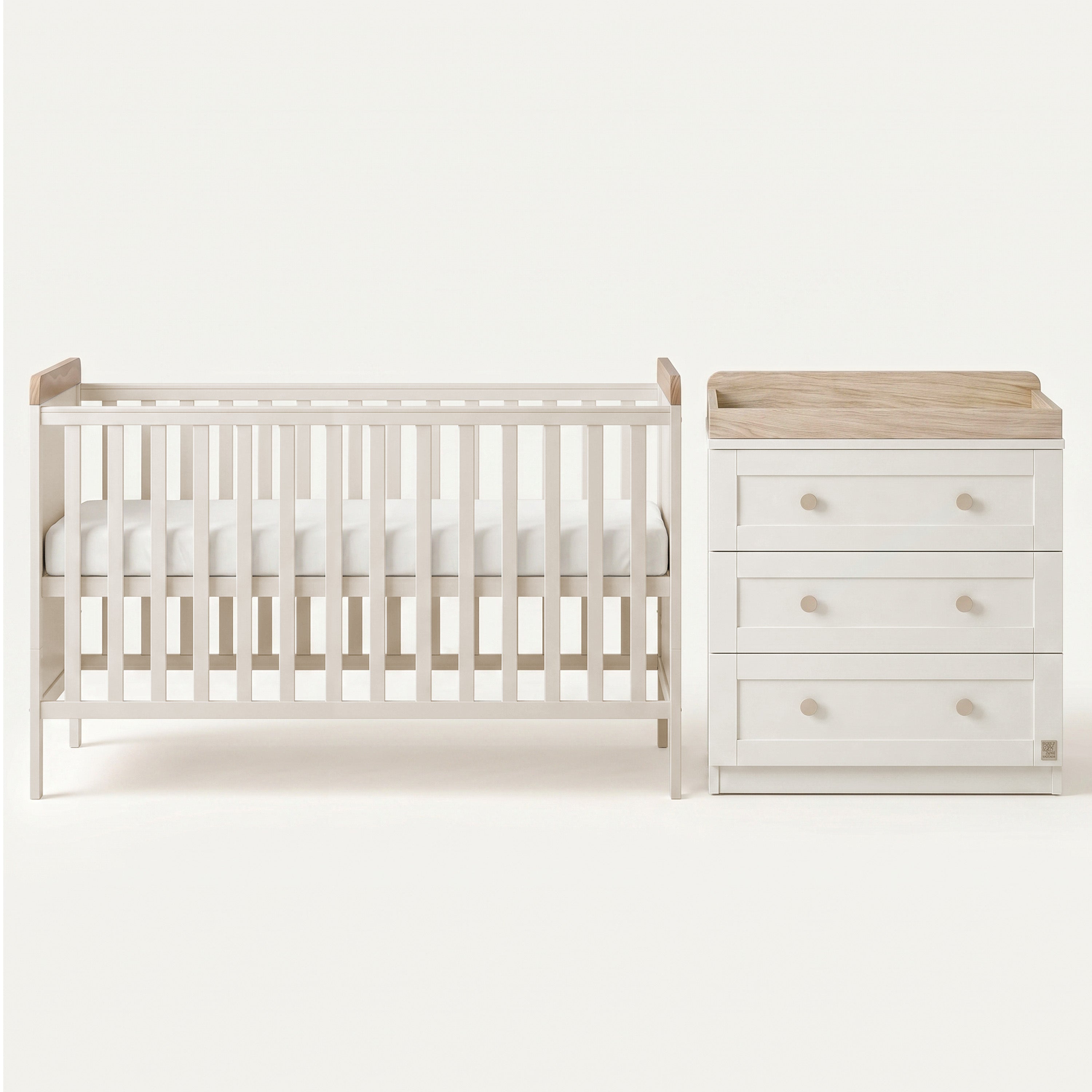 Haddington Cot Bed with Changing Unit & Chest of Drawers Bundle