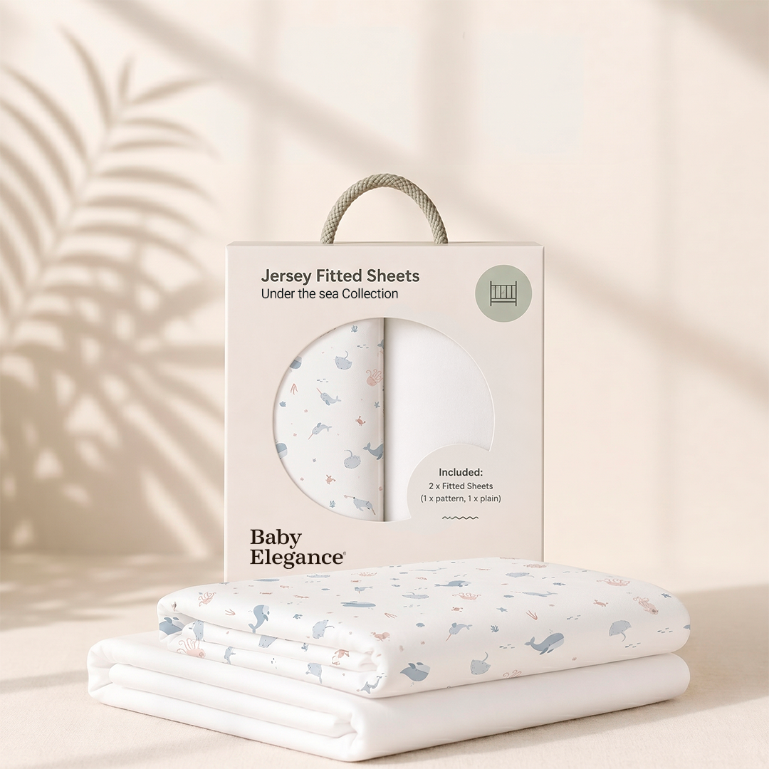 Moses Basket Sheets - 33 x 69cm - 2 Pack