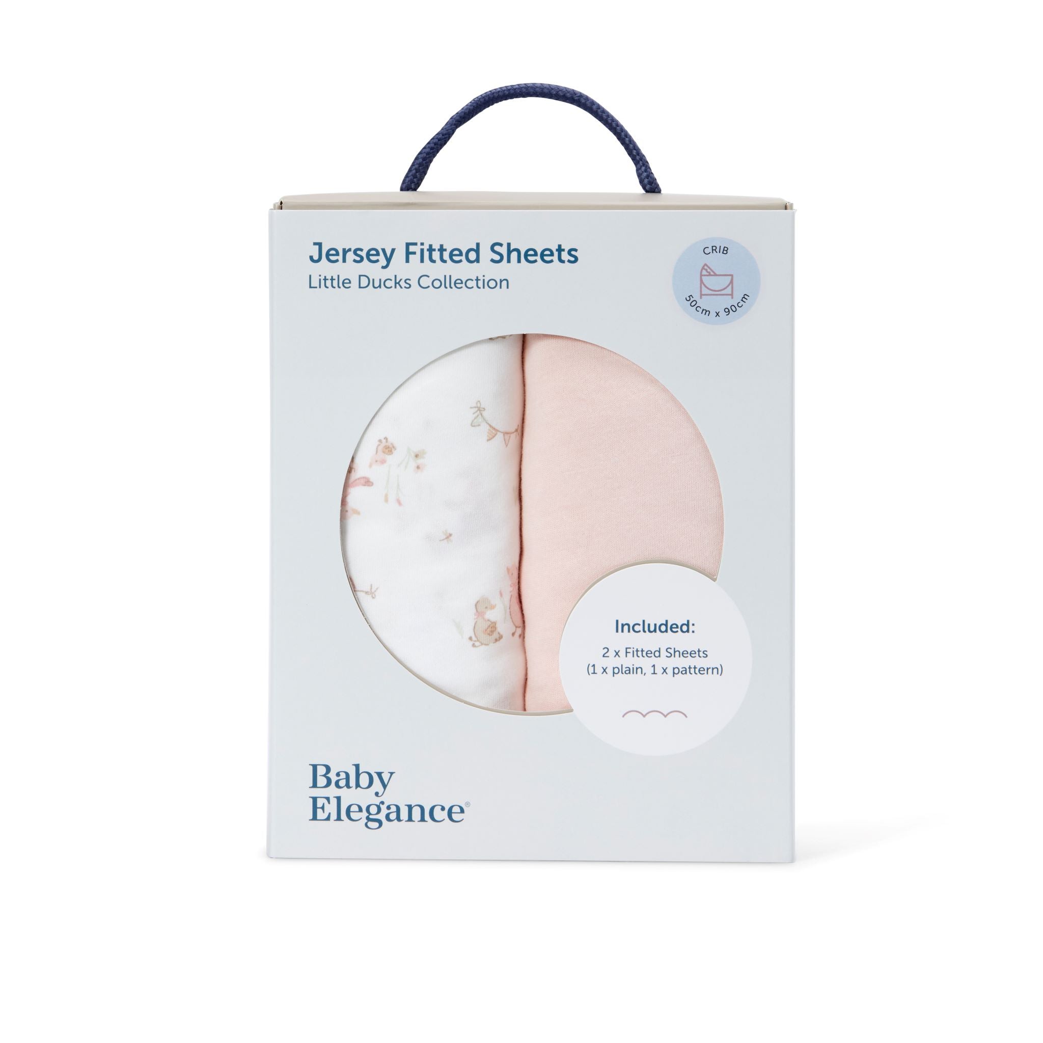 Crib Sheets - 45 x 90cm - 2-Pack