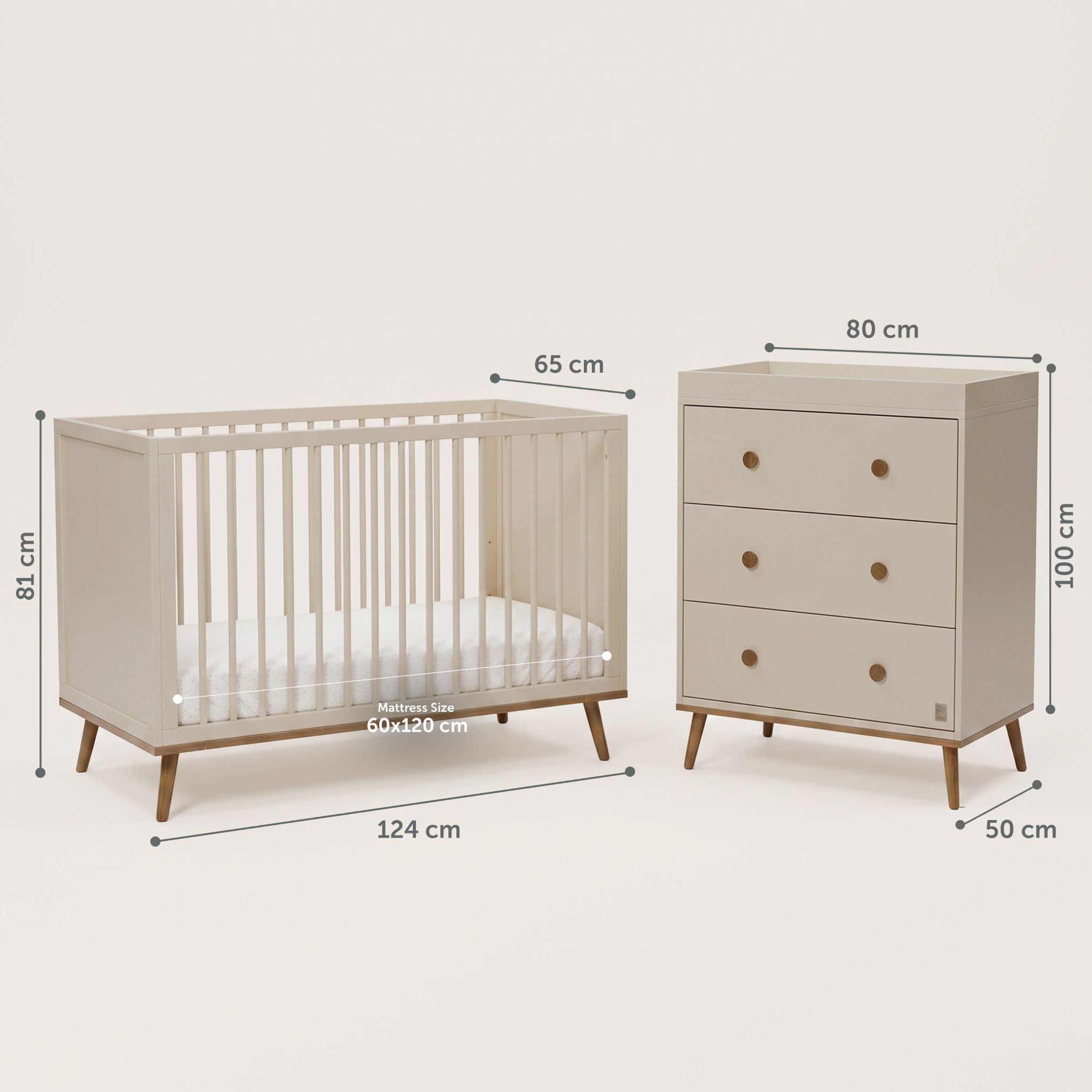 Ollie Cot & Chest of Drawers Bundle