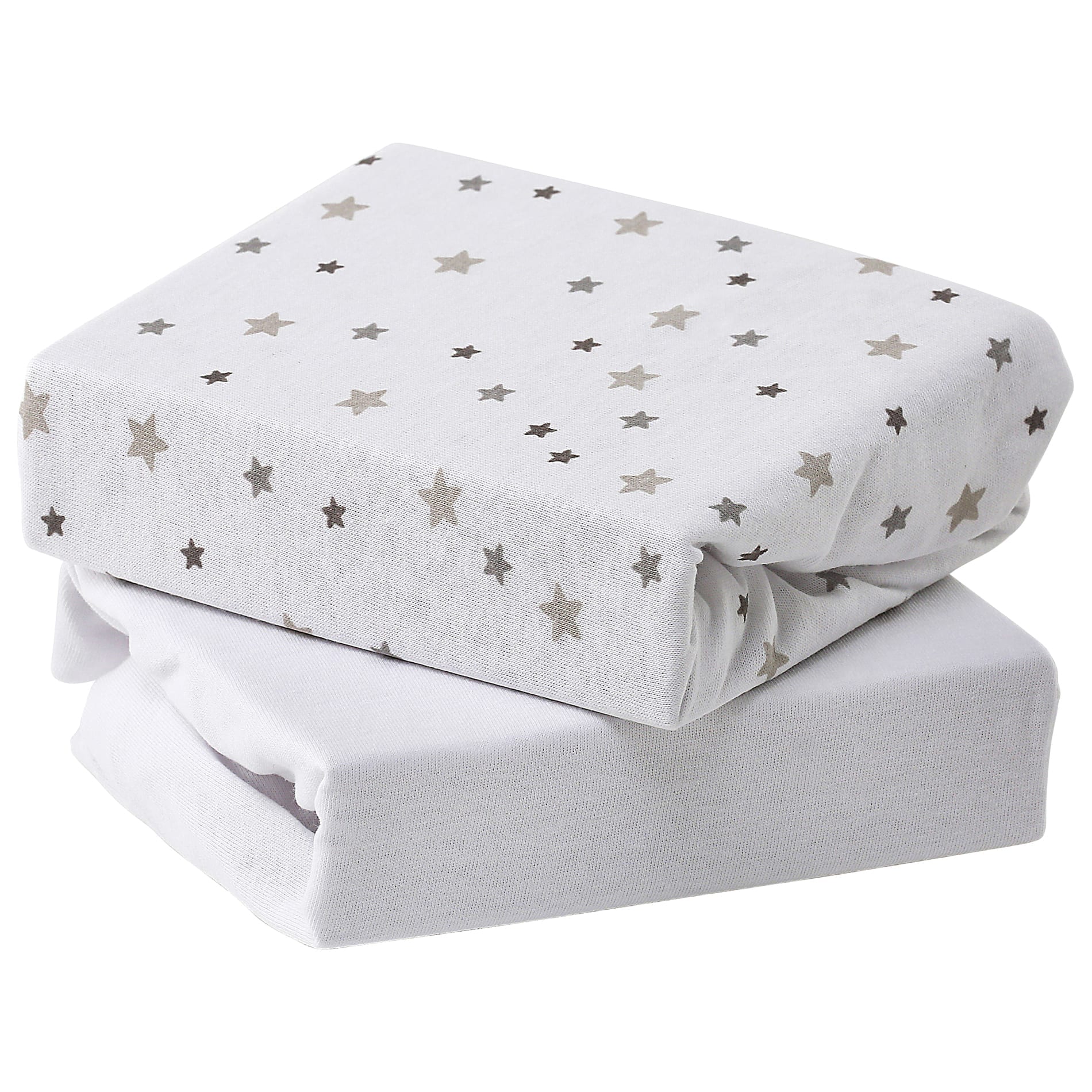 Moses Basket Sheets - 33 x 69cm - 2 Pack