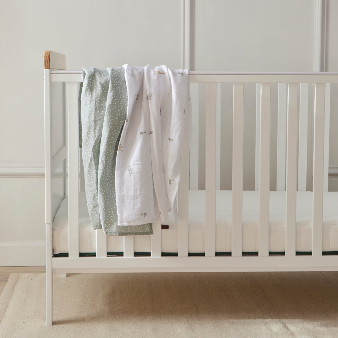 Muslin Swaddles - Safari - 80 x 80cm - 4 Pack