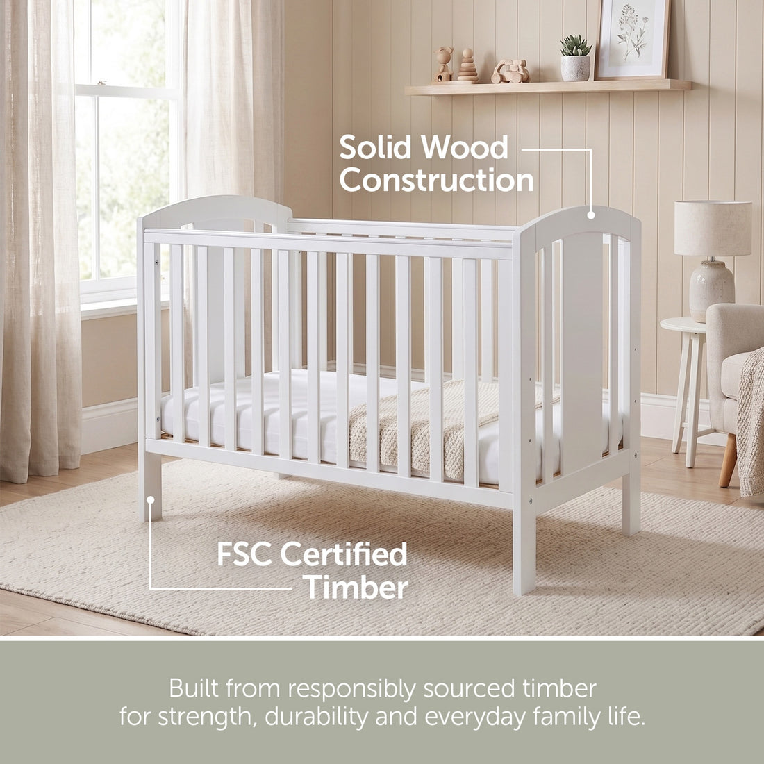 Laba Cot - White