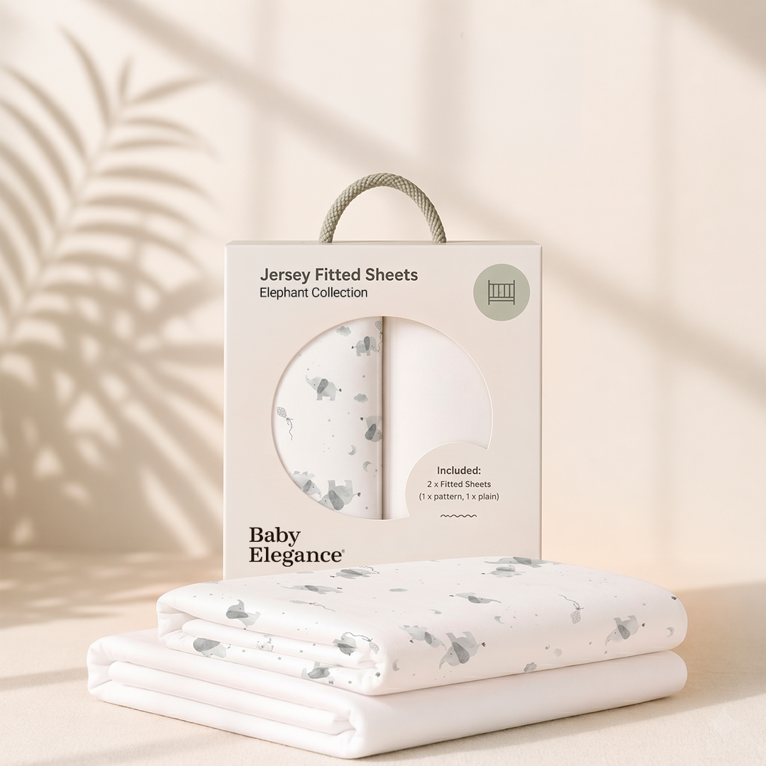 Moses Basket Sheets - 33 x 69cm - 2 Pack