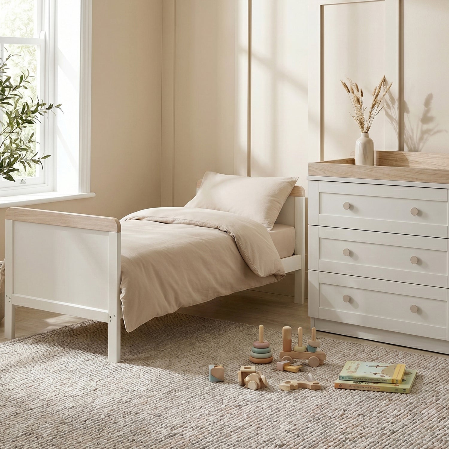 Haddington Cot Bed with Changing Unit &amp; Chest of Drawers Bundle