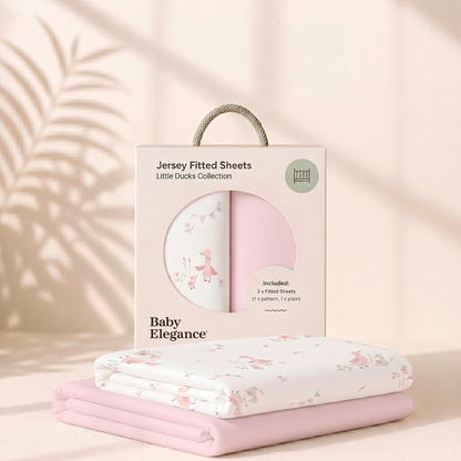 Moses Basket Sheets - 33 x 69cm - 2 Pack