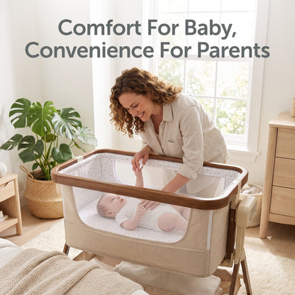 Baby Elegance Co-Glide Electric Bedside Crib