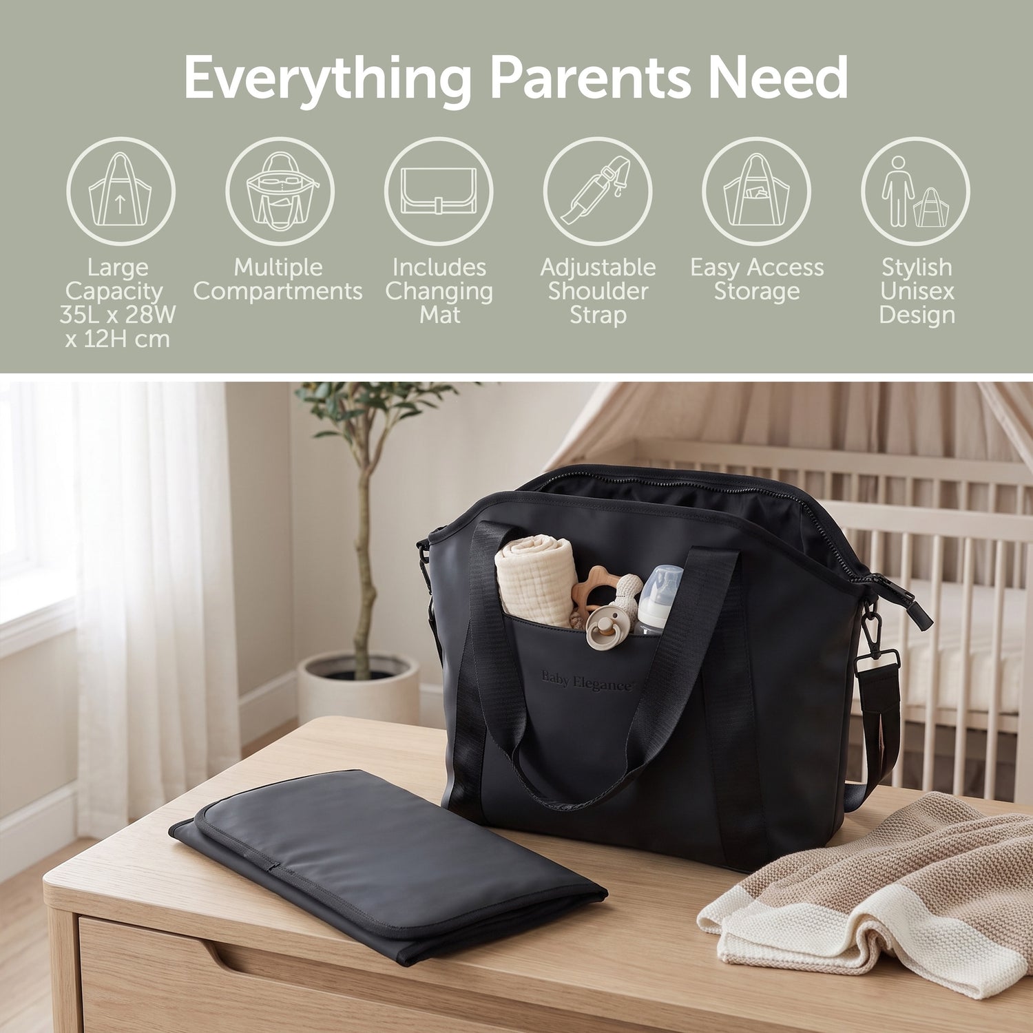 Baby Elegance Changing Shoulder Bag