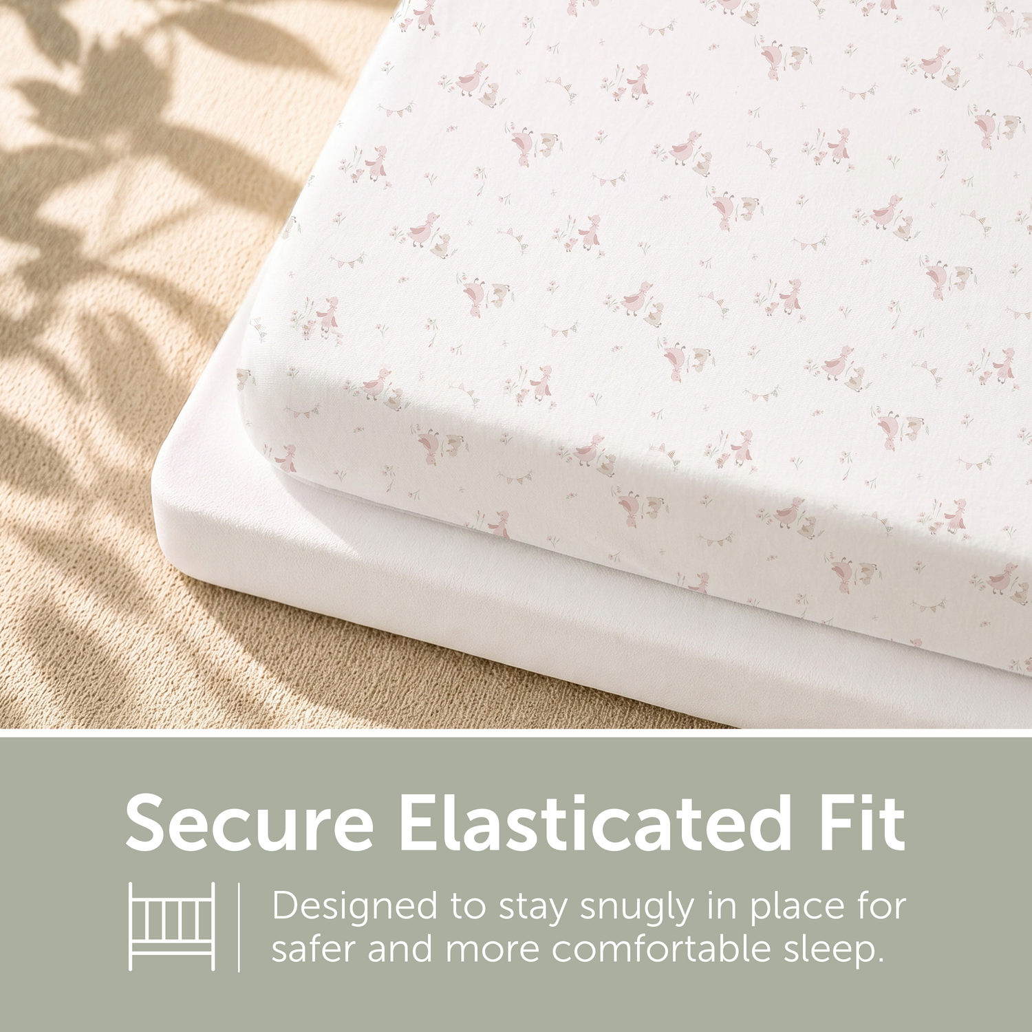 Crib Bedding Set - 45 x 90cm - 4pcs