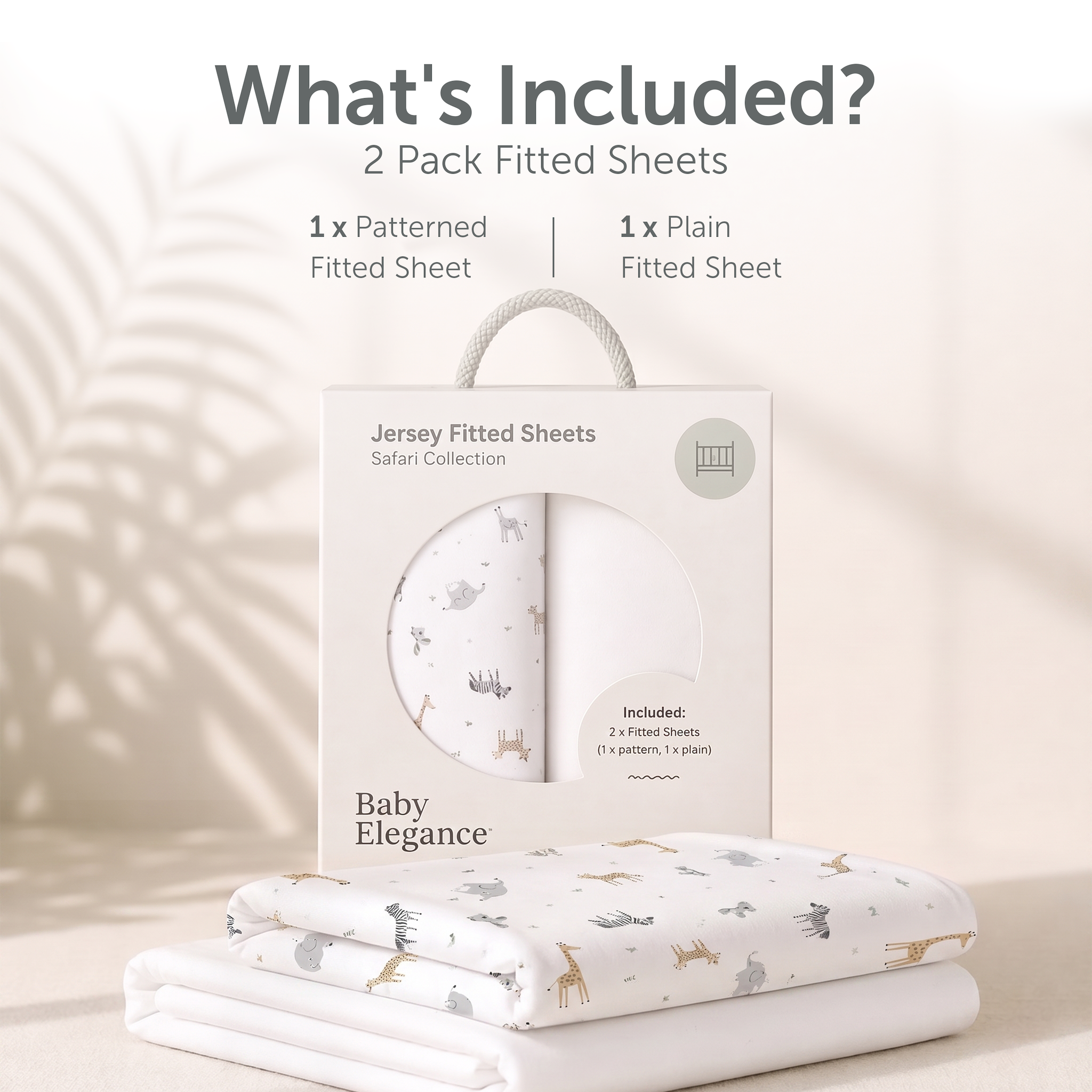 Cot Sheets - 120 x 60cm - 2 Pack