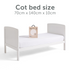 Cot Bed Mattress Protector - Waterproof
