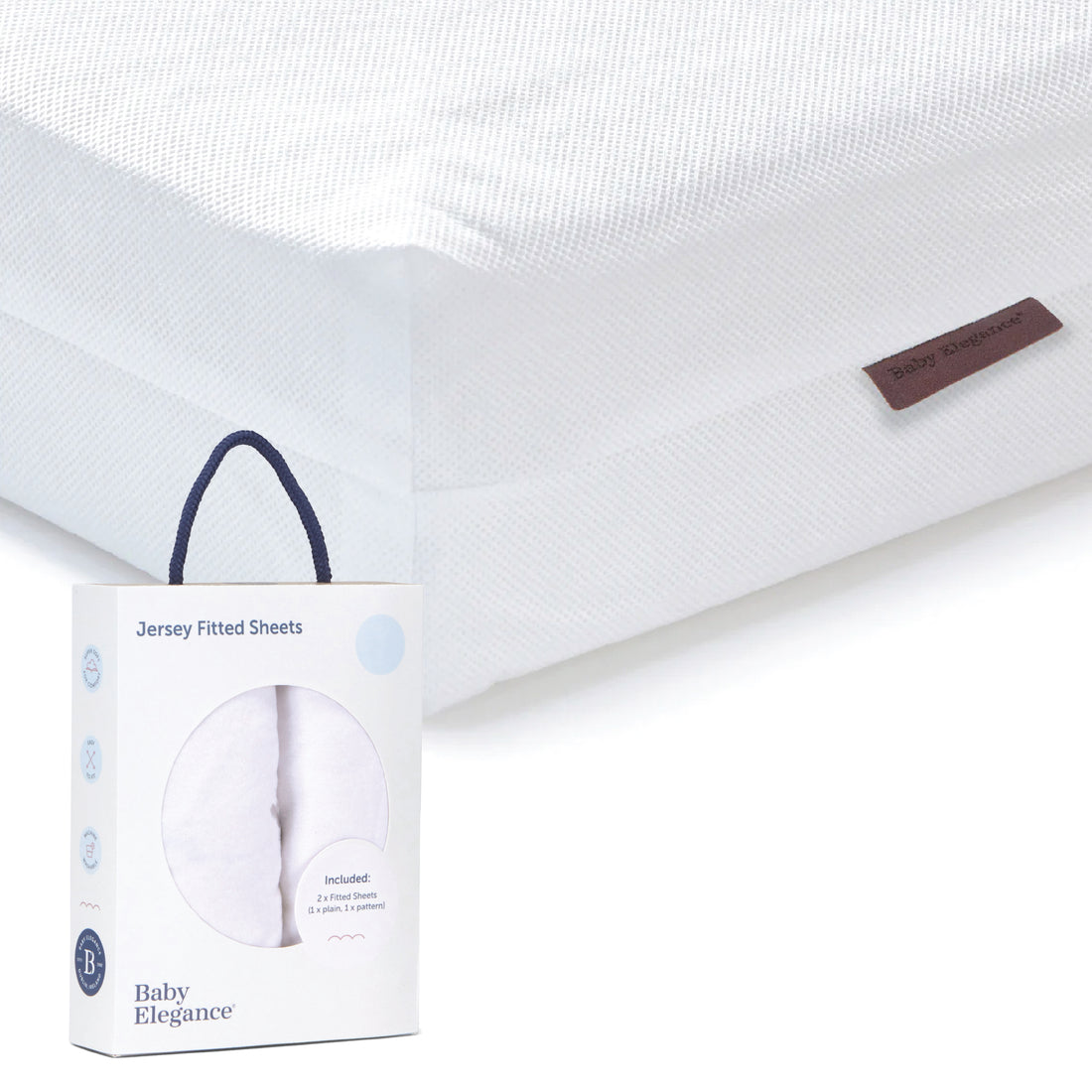 Cot Bed Mattress (Eco) &amp; Sheets Bundle