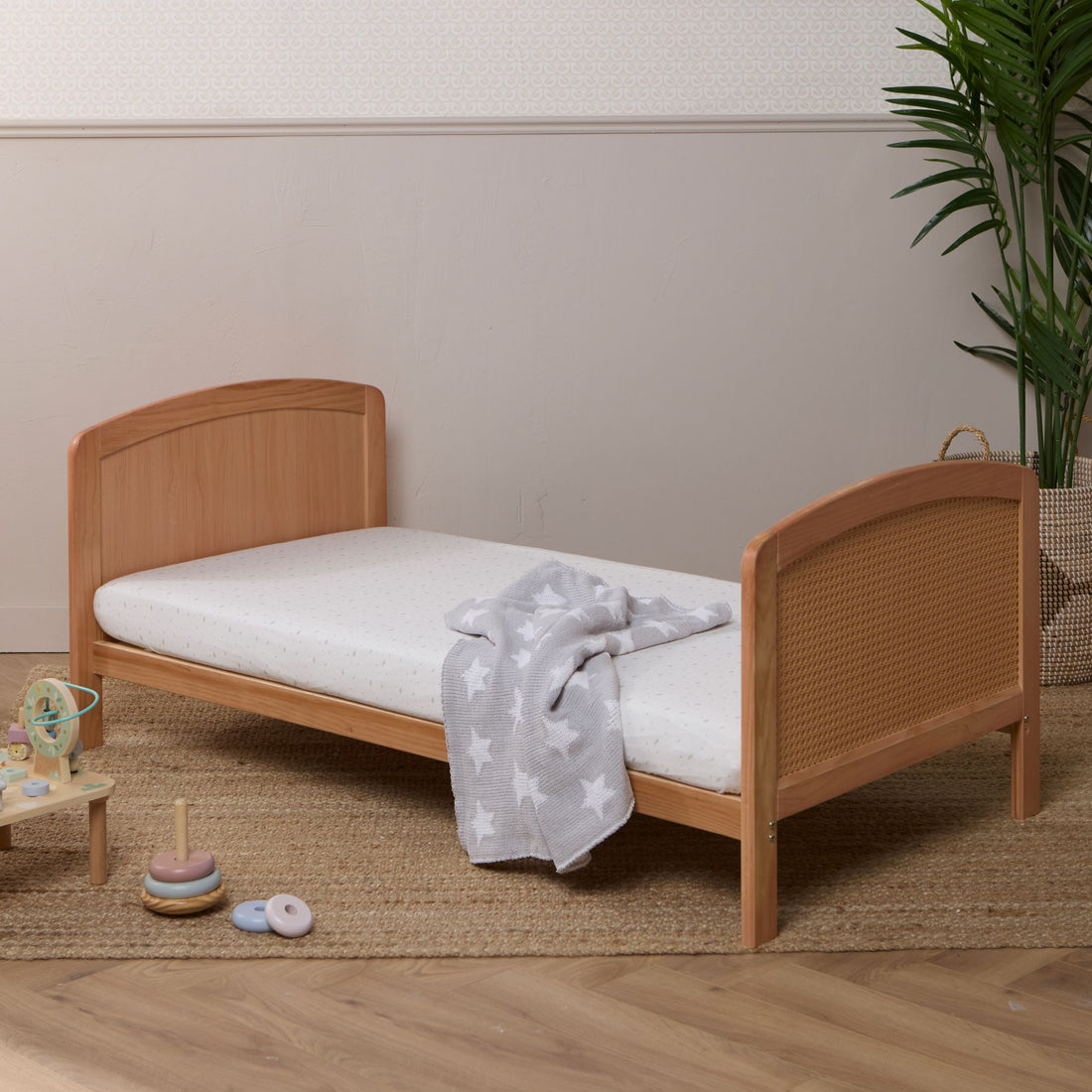 Heuston Cot Bed, Mattress, Sheets &amp; Mattress Protector Bundle