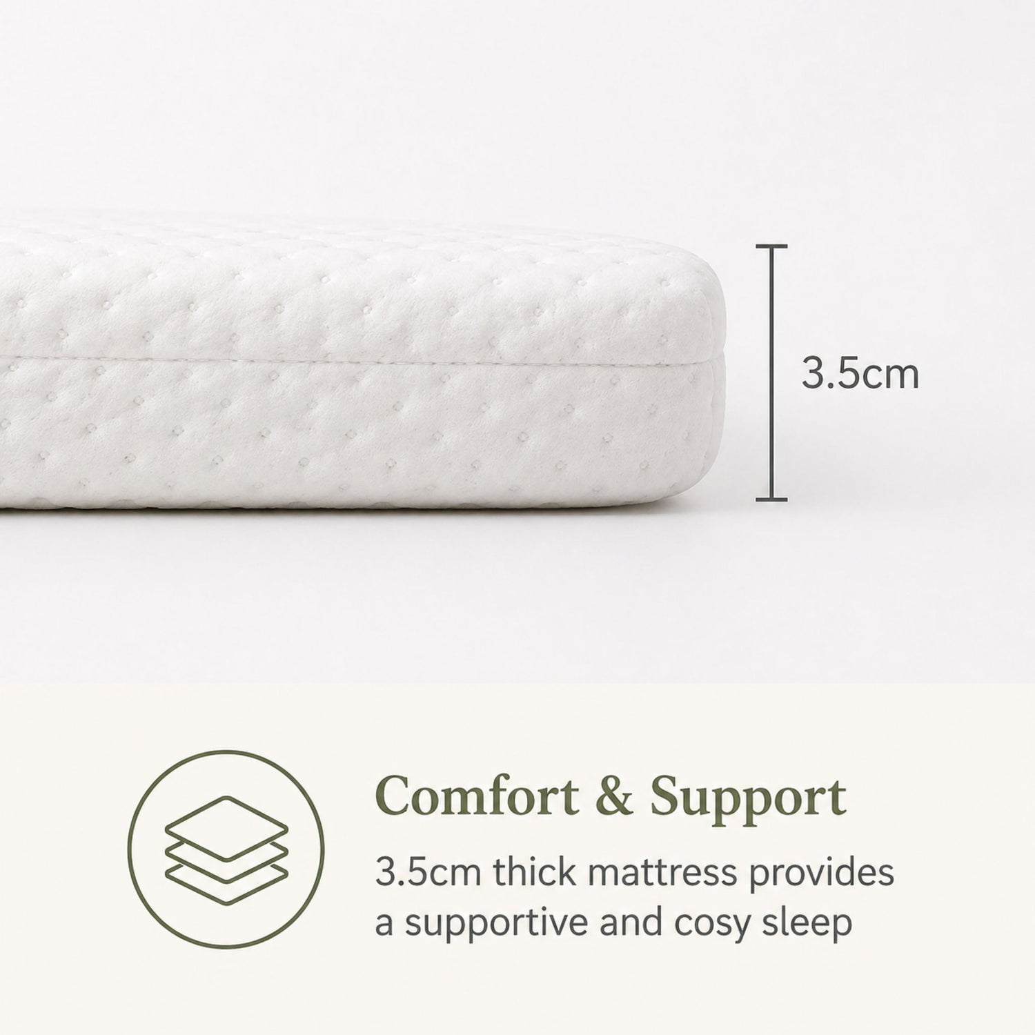 Travel Cot Mattress - Roll n Go - 70 x 100 x 3cm