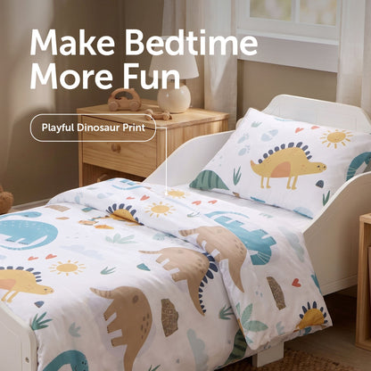 Toddler Duvet and Pillow Bedding Set - Dinosaurs