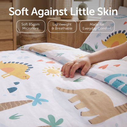 Toddler Duvet and Pillow Bedding Set - Dinosaurs