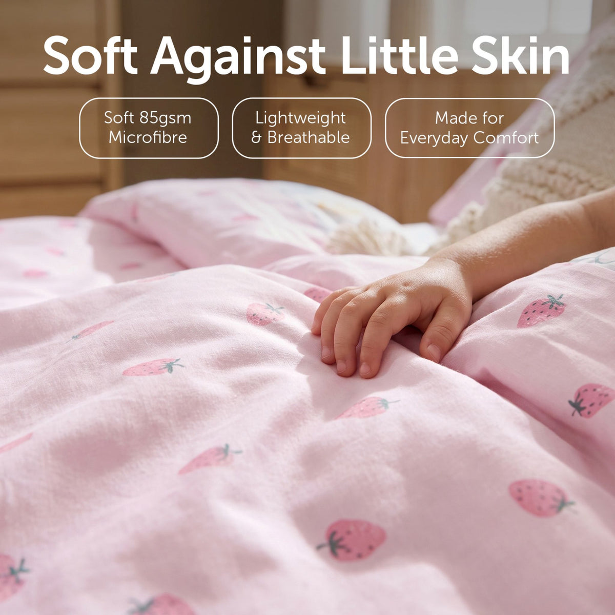 Toddler Duvet and Pillow Bedding Set - Flowers