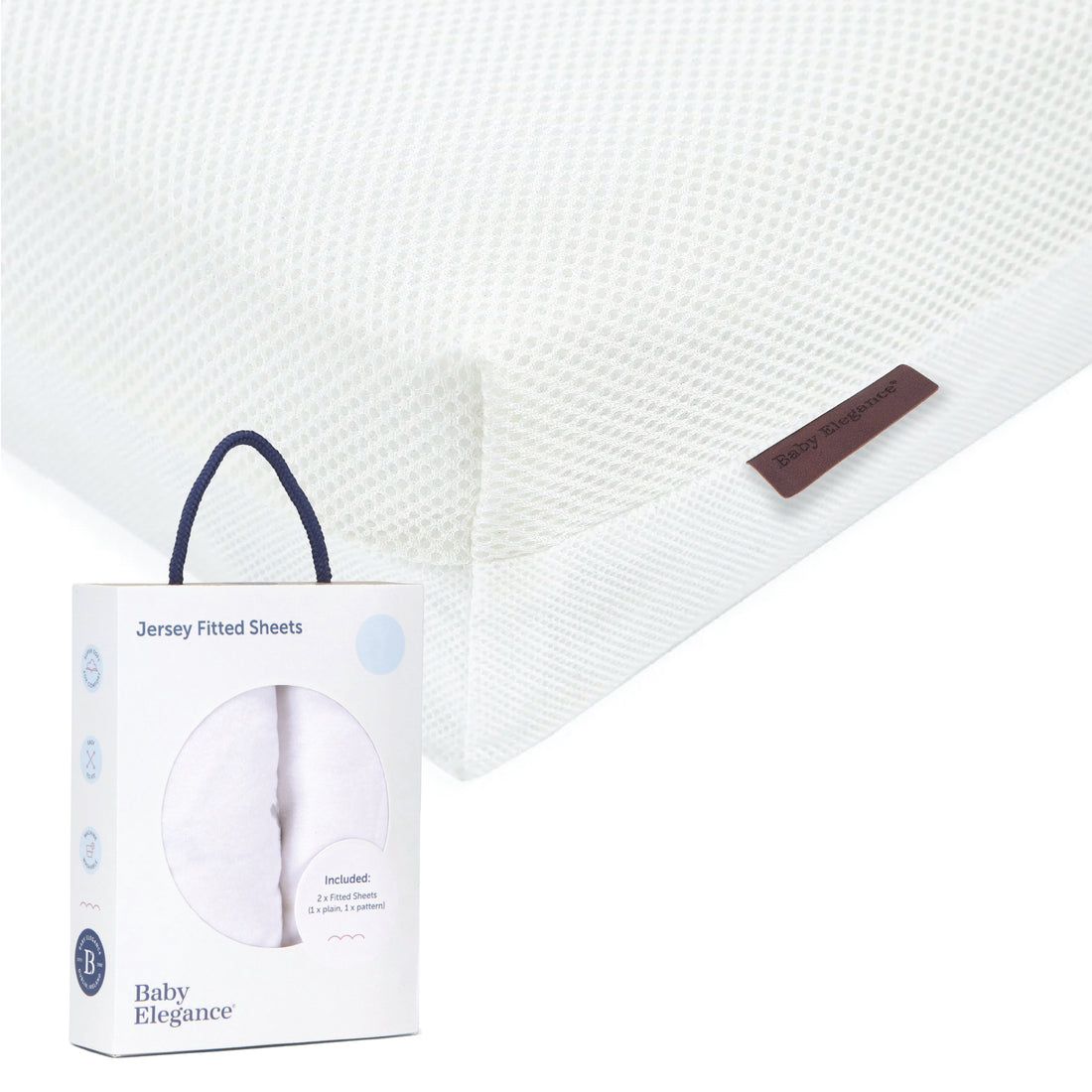 Cot Bed Mattress (Breath Dry Pocket Spring) &amp; Sheets Bundle