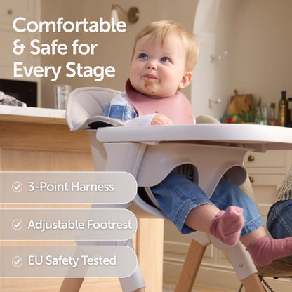 Mash High Chair Bundle - White